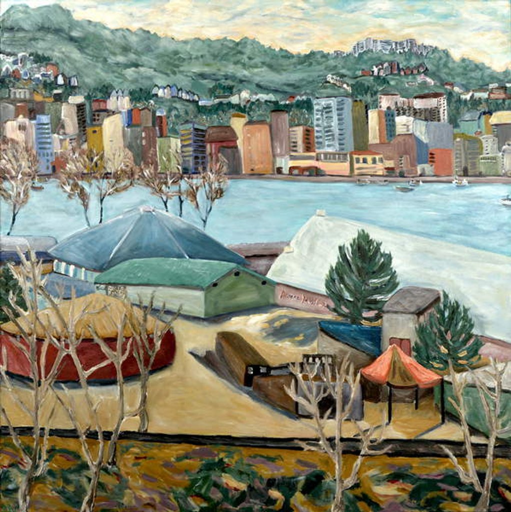 Detail of Oaks Winter View, 2019 by Deborah Eve Alastra