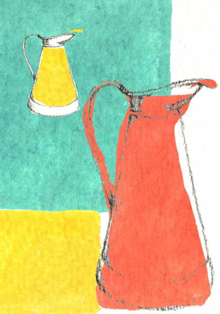 Detail of Pitchers by Anna Platts