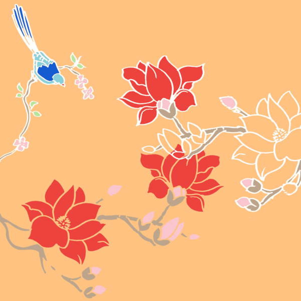 Detail of Blossom Birds by Anna Platts
