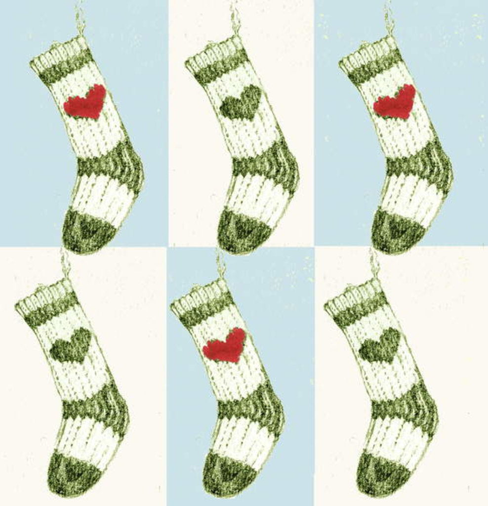 Detail of Christmas Stocking by Anna Platts