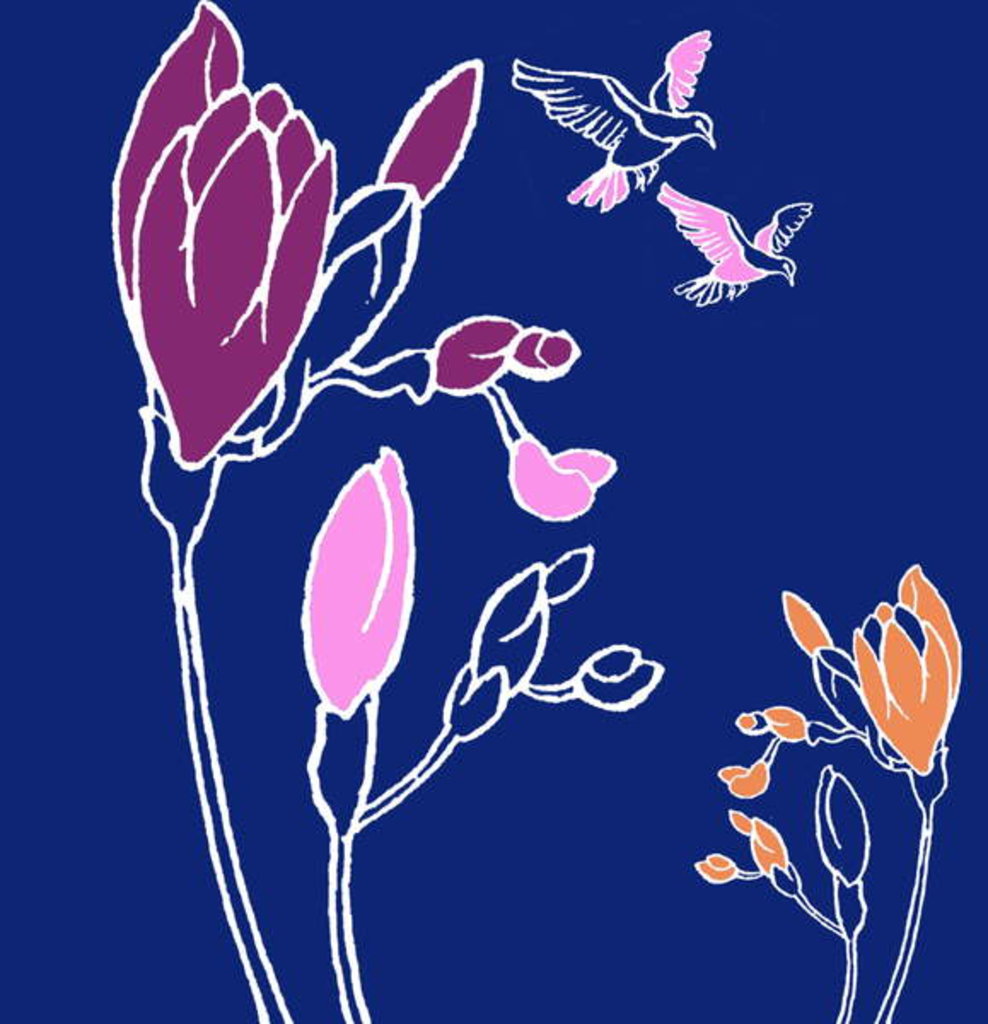 Detail of Freesia by Anna Platts