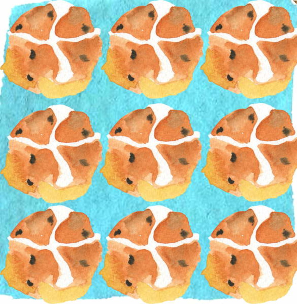 Detail of Hot Cross Buns by Anna Platts
