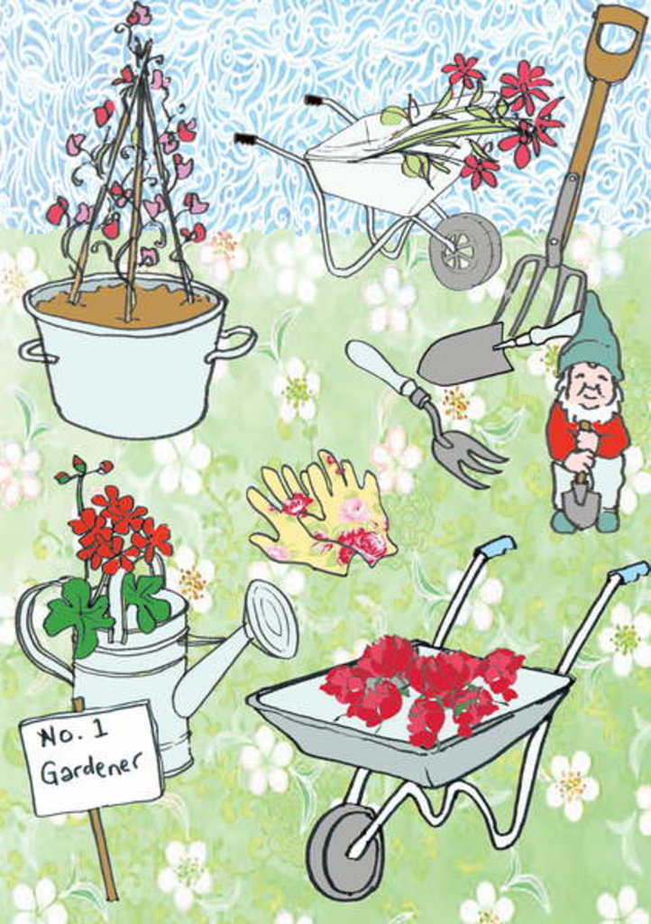 Detail of Gardening, 2013 by Anna Platts