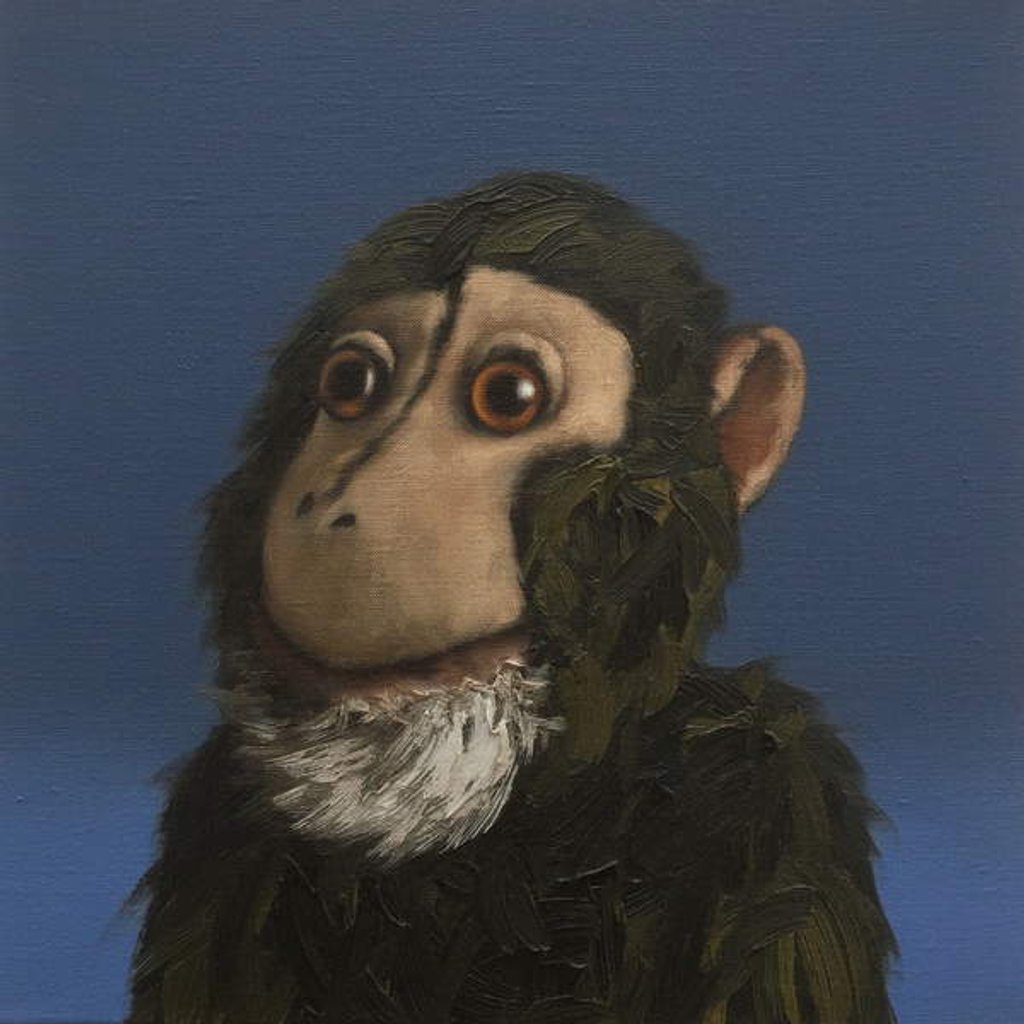 Detail of Andy Monkey, 2017 by Peter Jones