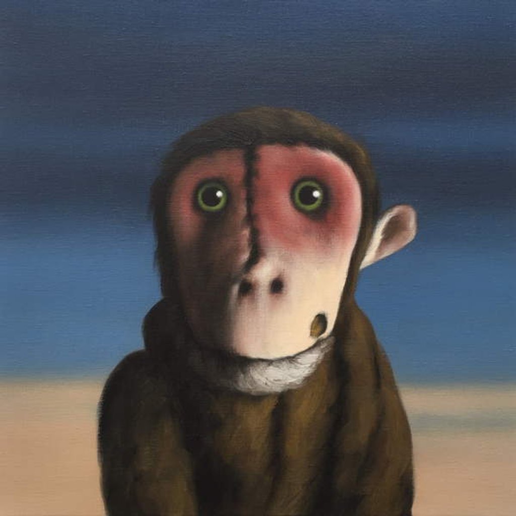 Detail of Fergus Monkey, 2017 by Peter Jones