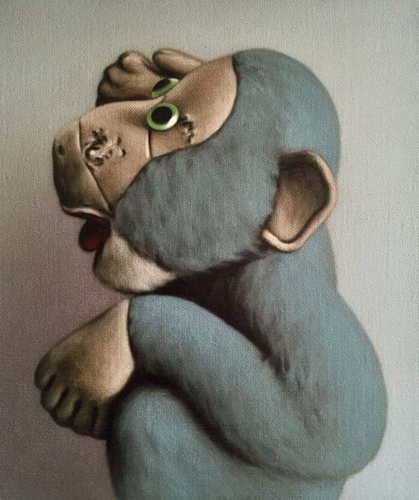 Detail of Soft Blue Monkey, 2006 by Peter Jones