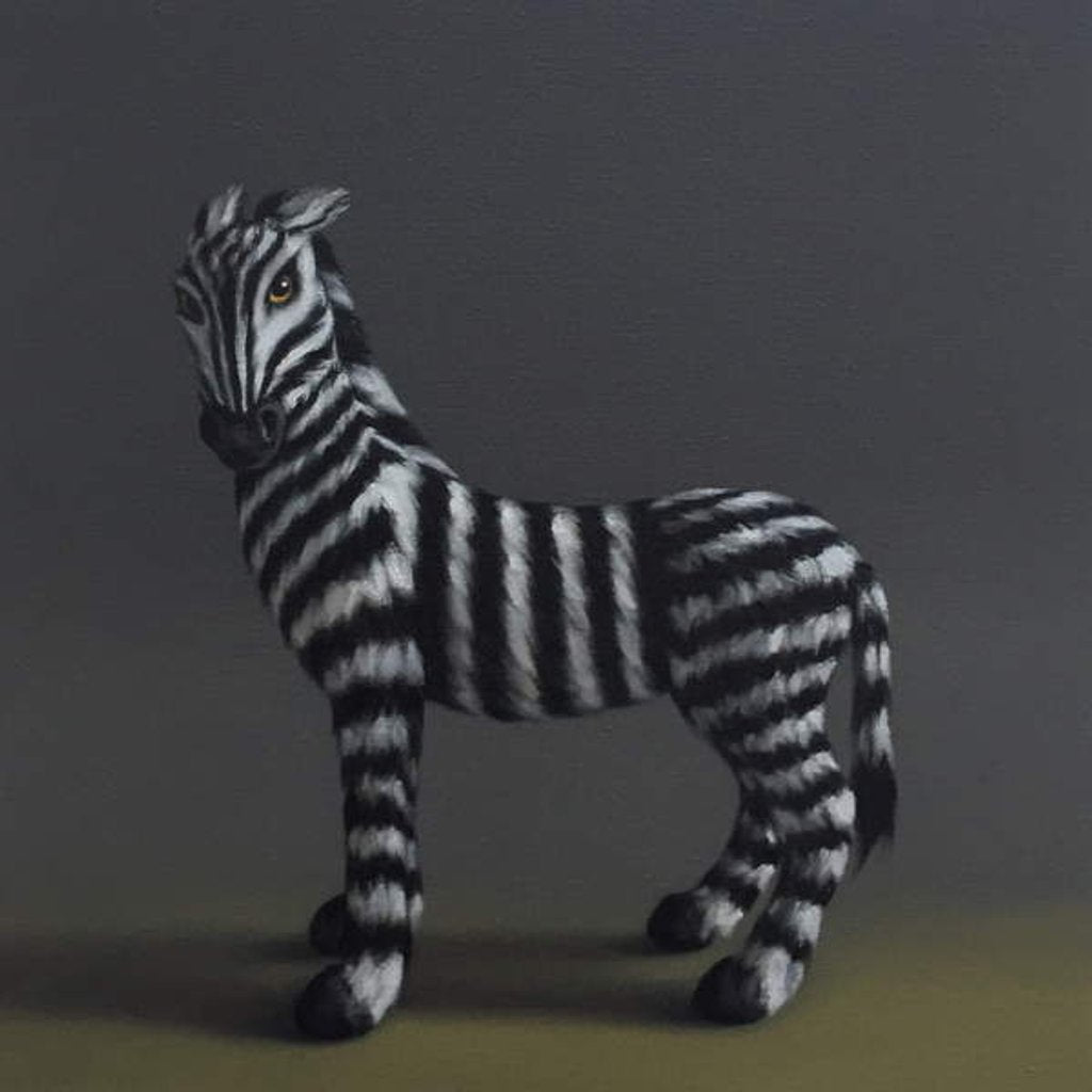 Detail of Zebra - After Stubbs, 2018 by Peter Jones
