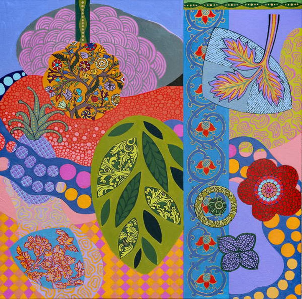 Detail of Purple Pineapple, 2018 by Frances Ferdinands