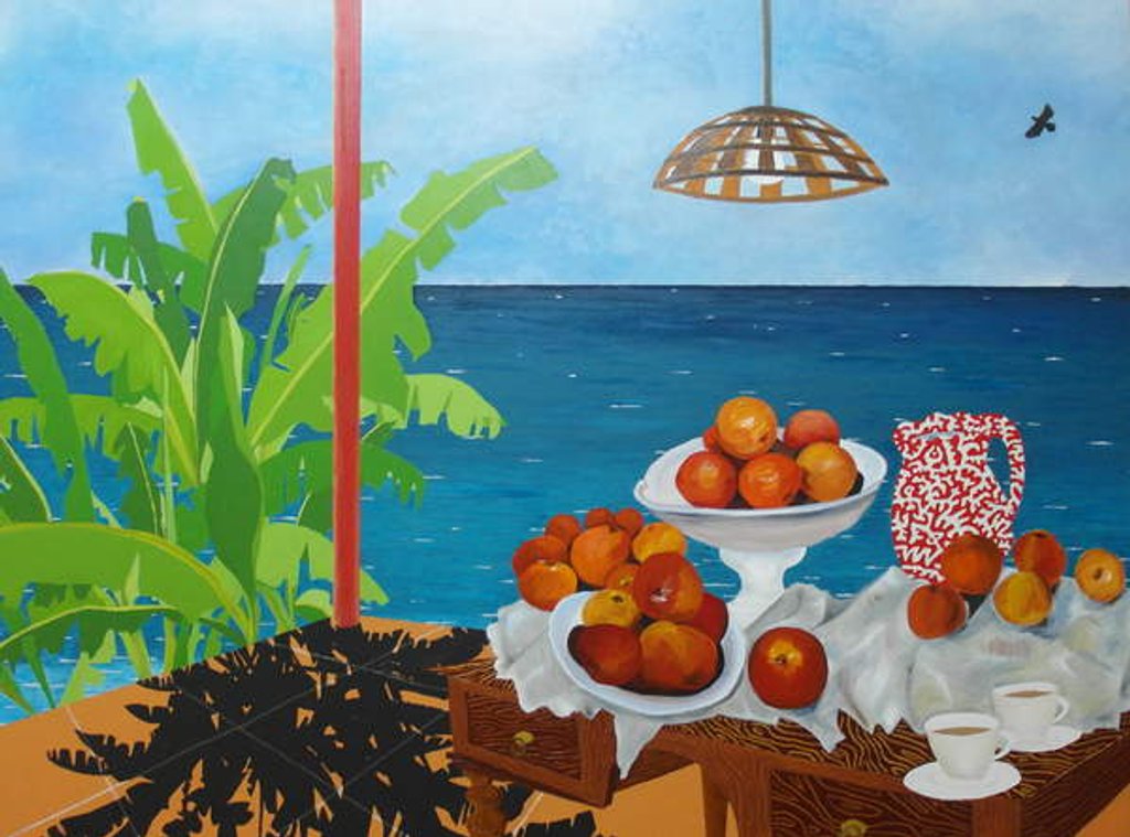 Detail of Tea with Cezanne, 2018 by Timothy Nathan Joel