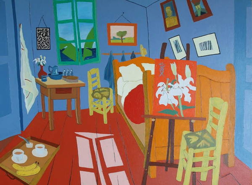 Detail of Tea with Van Gogh, 2018 by Timothy Nathan Joel