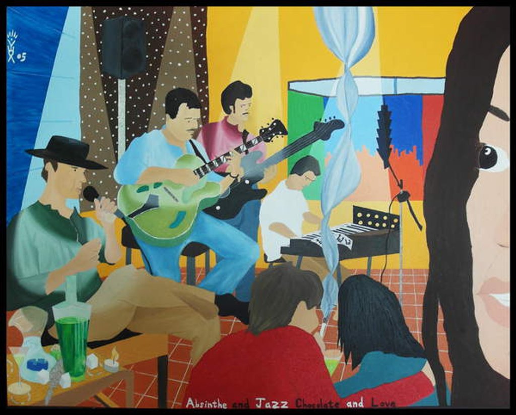 Detail of Absinthe and Jazz, Chocolate and Love, 2004 by Timothy Nathan Joel