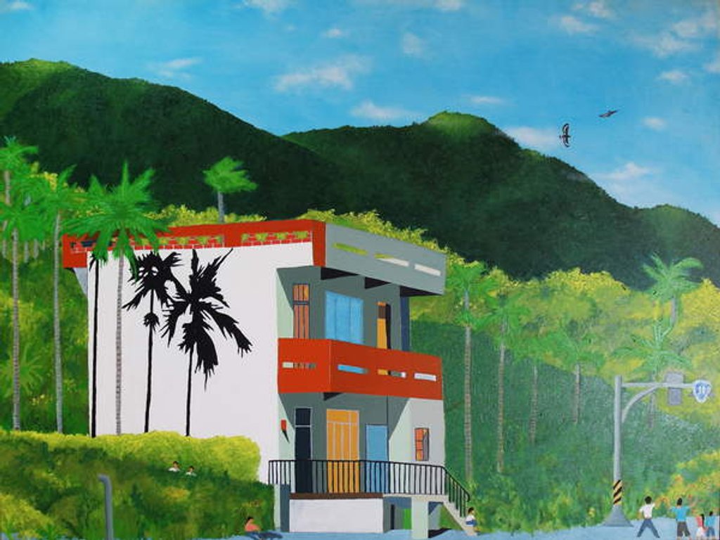 Detail of House on Highway 11, Taitung, Taiwan, 2017 by Timothy Nathan Joel