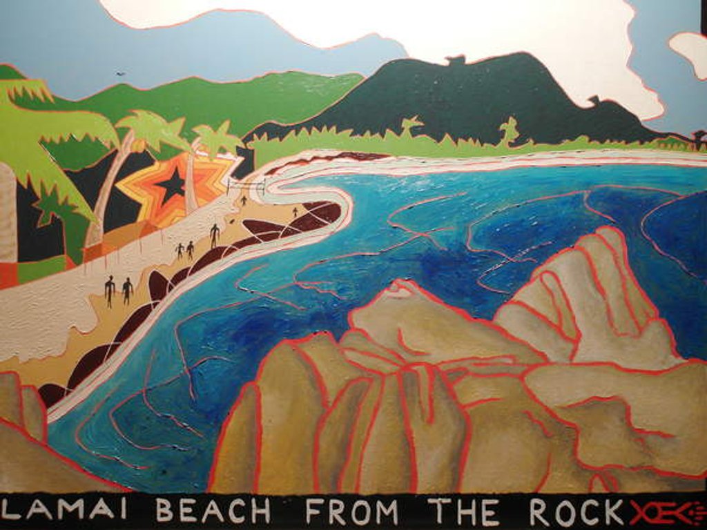 Detail of Lamai Beach from the rock, 2000 by Timothy Nathan Joel