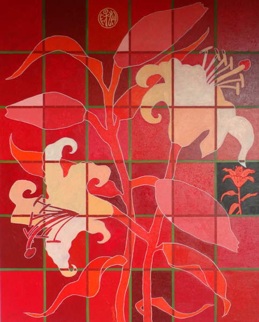 Detail of The french vermilion lily, 2012 by Timothy Nathan Joel