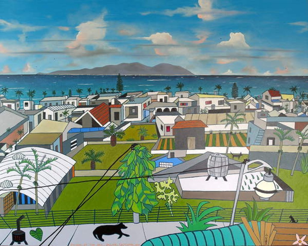 Detail of Dulan village view, 2016 by Timothy Nathan Joel