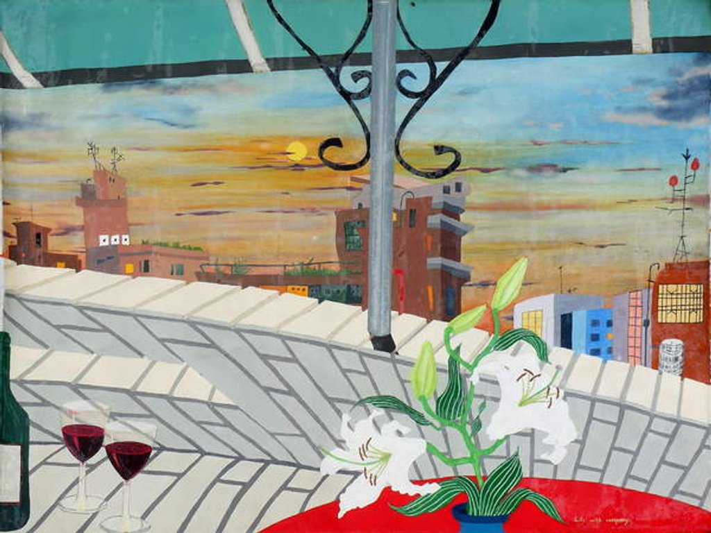 Detail of Lily with company, 2008 by Timothy Nathan Joel