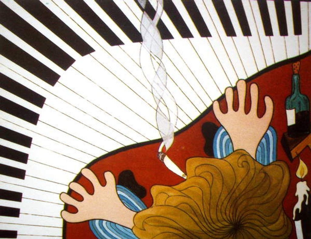 Detail of Piano man, 2001 by Timothy Nathan Joel