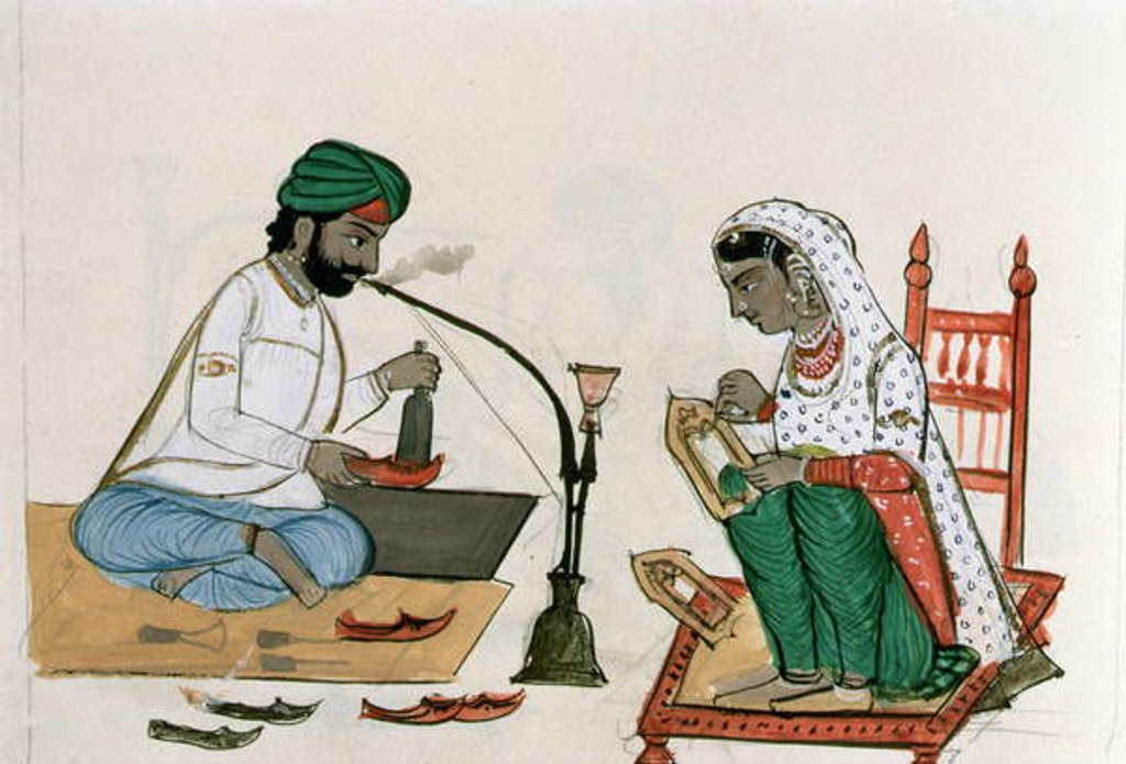 Detail of Shoe-Maker c.1890 by Punjabi School