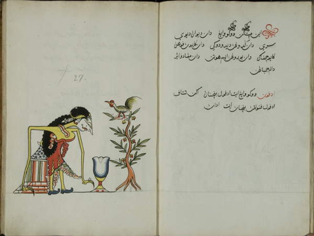 Detail of Wukon Jawa, MS 41 p.54, image 27, 1830 by Malay Malay