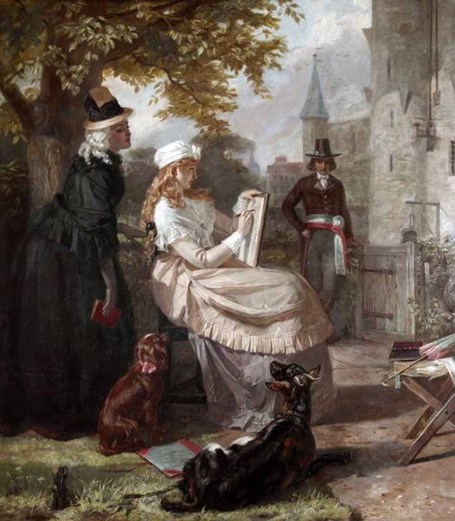 Detail of The Orphan of the Temple by Edward Matthew Ward