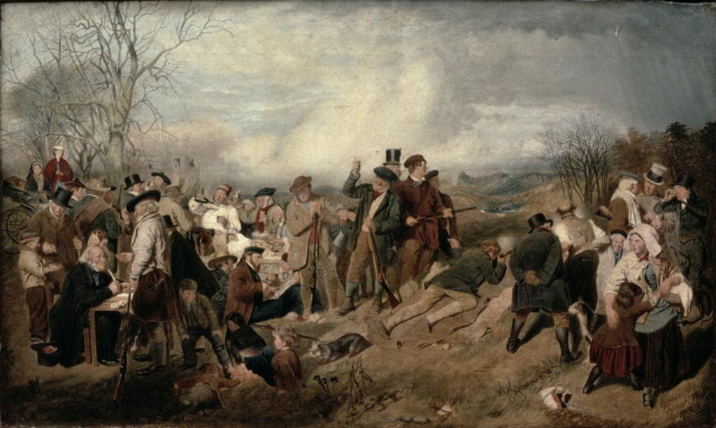 Detail of The Shooting Match by John Faed