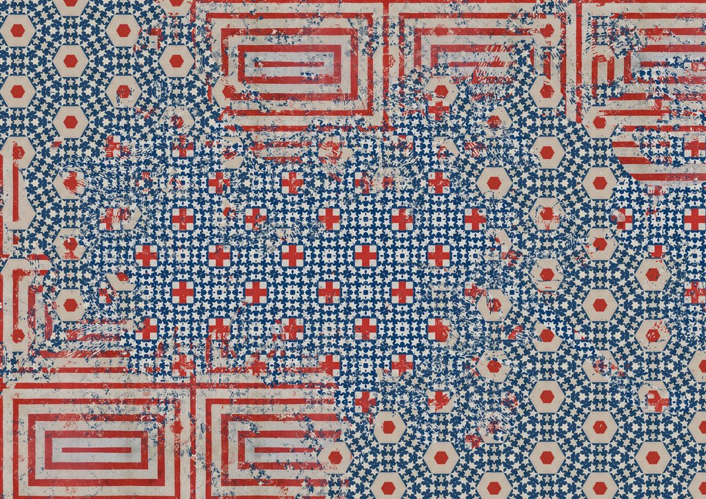 Detail of Abstract Flag, 2014 by Teis Albers