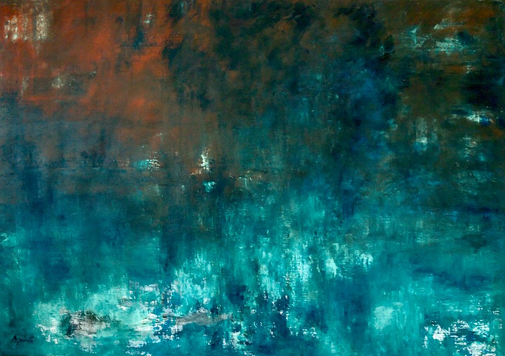 Detail of Untitled , 2020, oil on canvas by Agnes Girardon