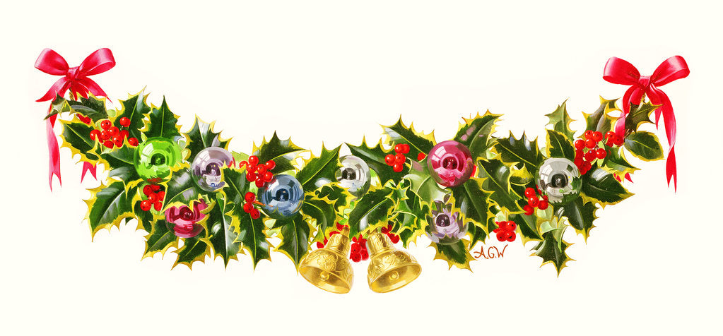 Detail of A Christmas Garland by Albert Williams