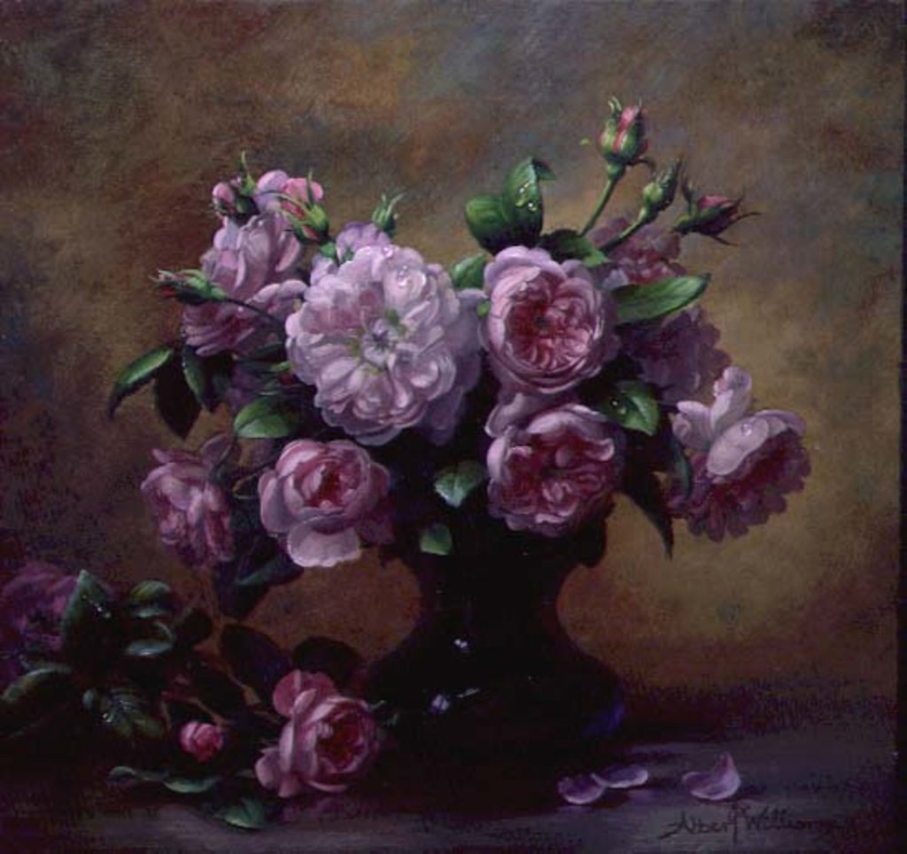 Detail of Roses of Sweet Scent and Velvet Touch by Albert Williams