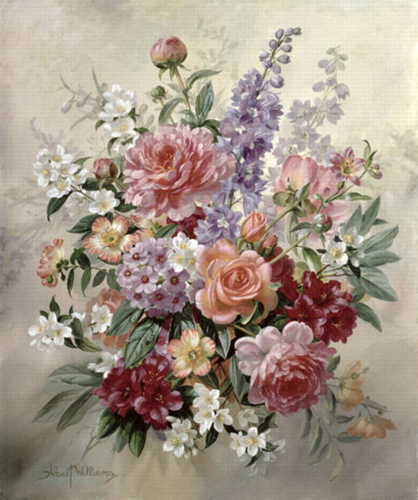 Detail of A High Summer Bouquet by Albert Williams