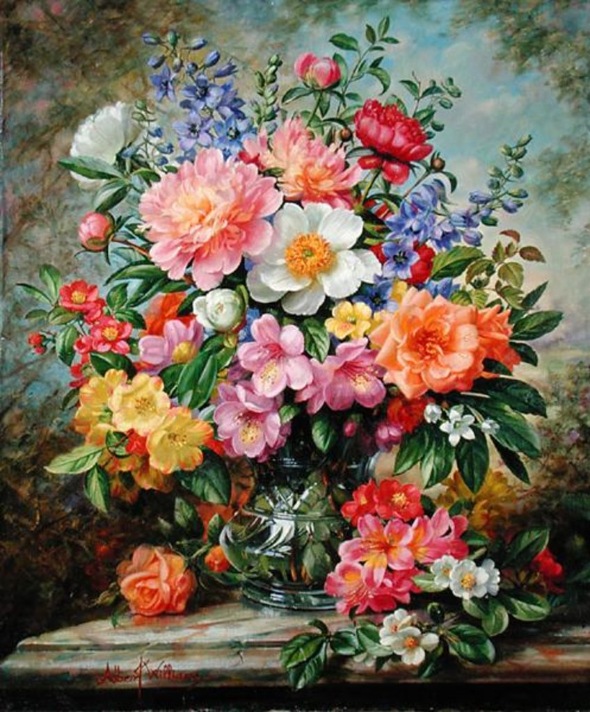 Detail of June Flowers in Radiance by Albert Williams