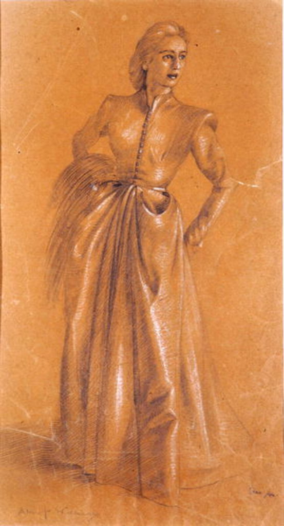 Detail of Study for a costume, 1949 by Albert Williams