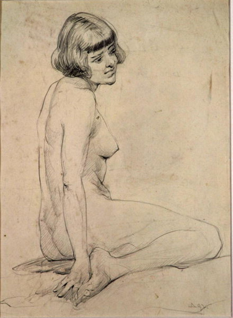 Detail of Female nude by Albert Williams