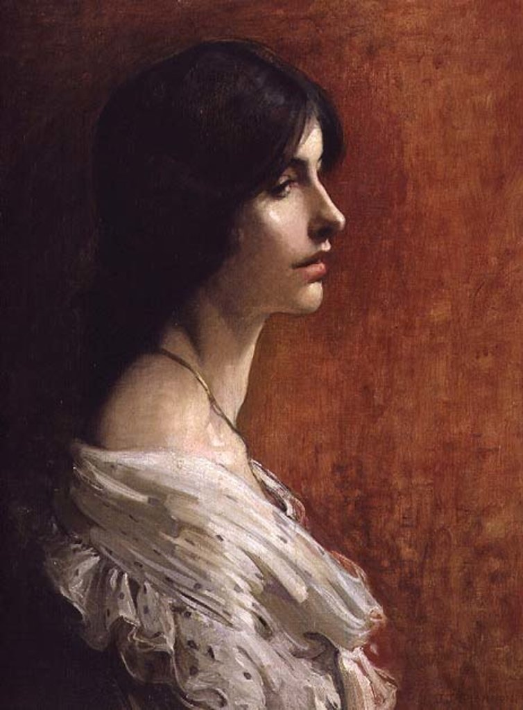 Detail of SB 269 Portrait of a Young Lady, 1897 by James Jebusa Shannon