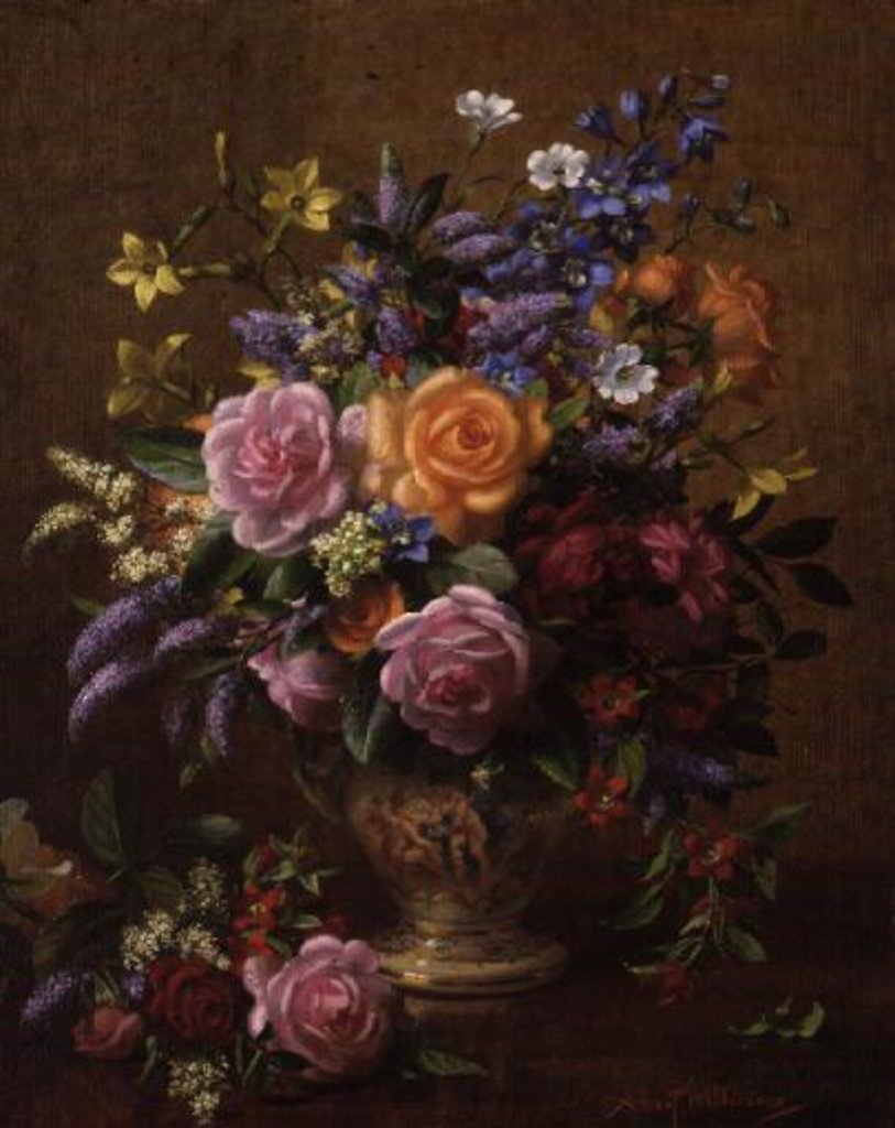 Detail of AB/241/2 A Colourful Bunch by Albert Williams