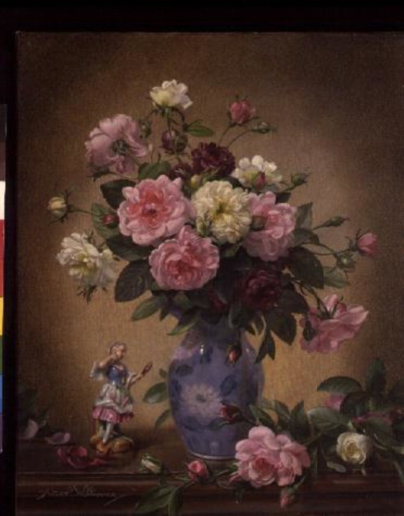 Detail of AB/292 Romantic Roses of Yesteryear by Albert Williams