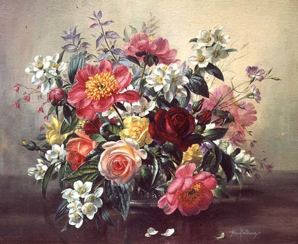 Detail of AB/311 Flowers of Romantic June by Albert Williams