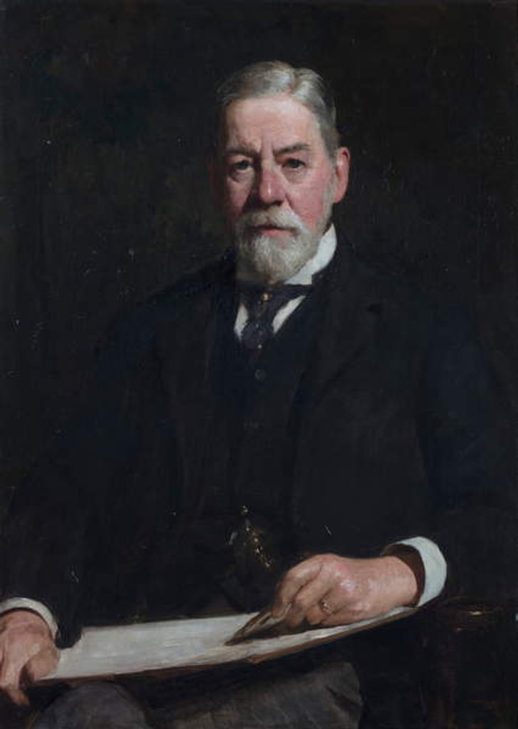 Detail of Portrait of Sir Thomas Graham Jackson, c.1896 by Solomon Joseph Solomon