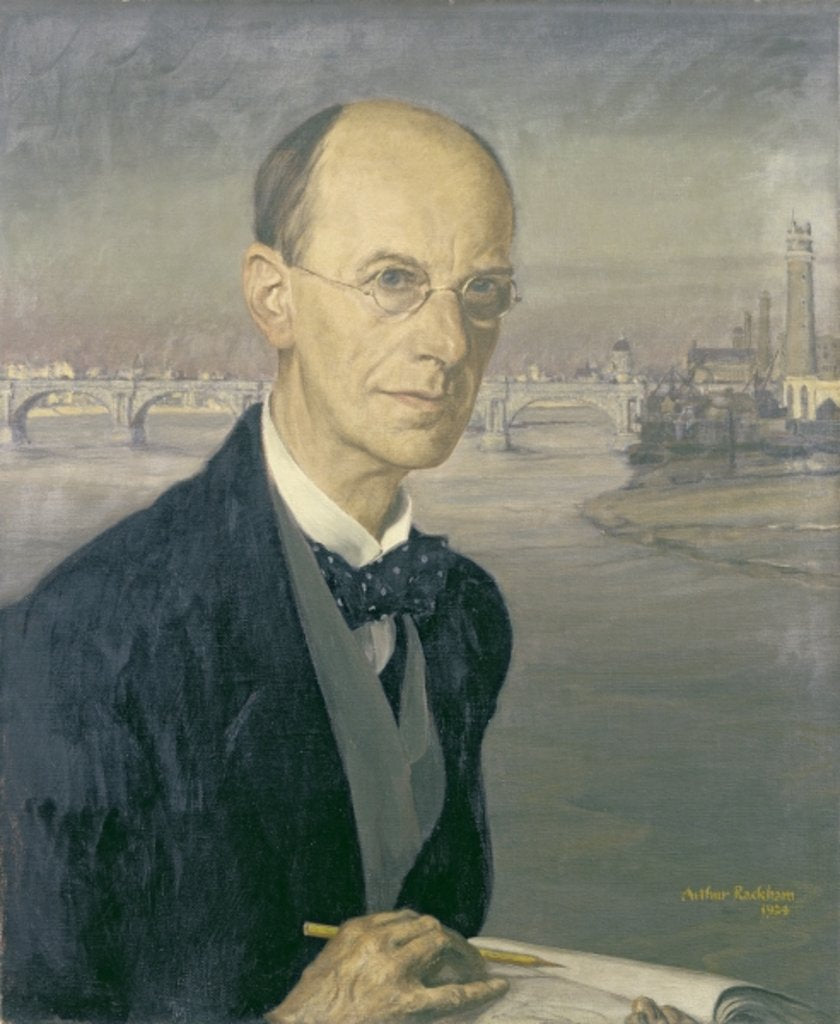 Detail of Self Portrait, 1924 by Arthur Rackham