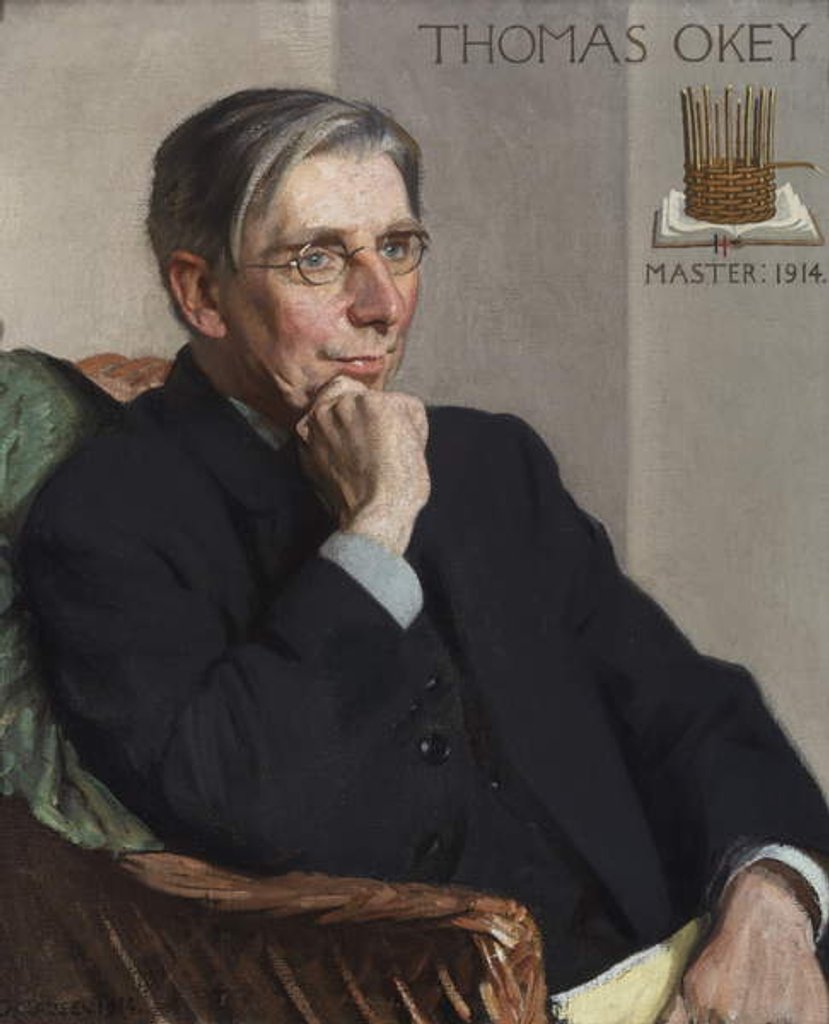 Detail of Portrait of Thomas Okey, Master of the Art Workers Guild, 1914 by George Clausen