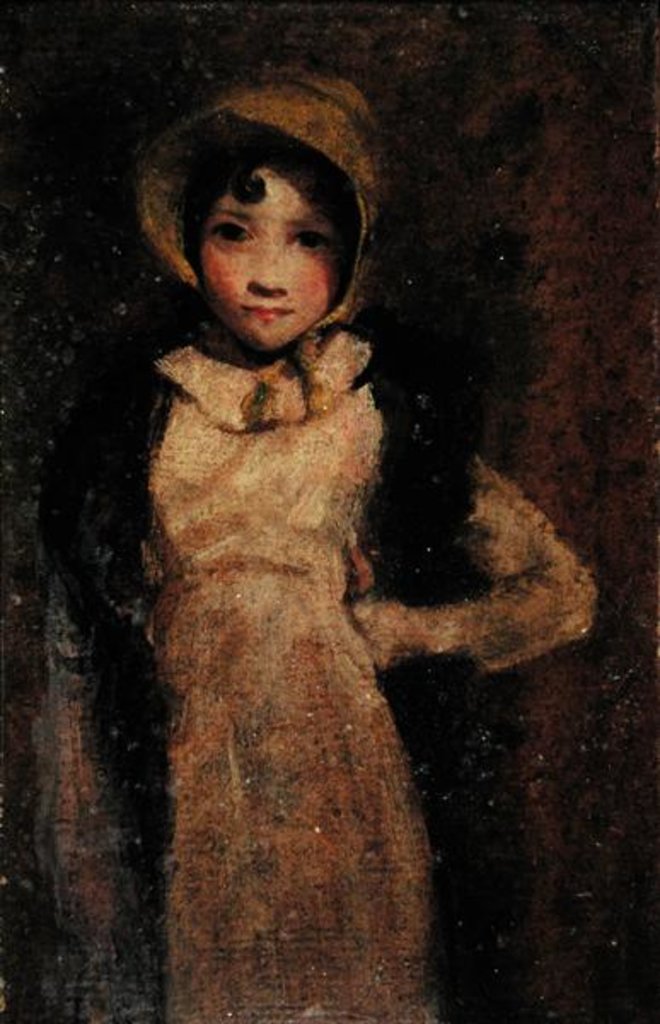 Detail of A Girl, thought to be the artist's daughter by John Constable