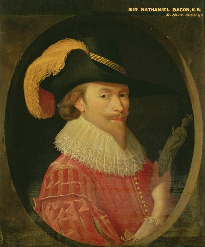 Detail of Self Portrait Aged 42 by Nathaniel Bacon