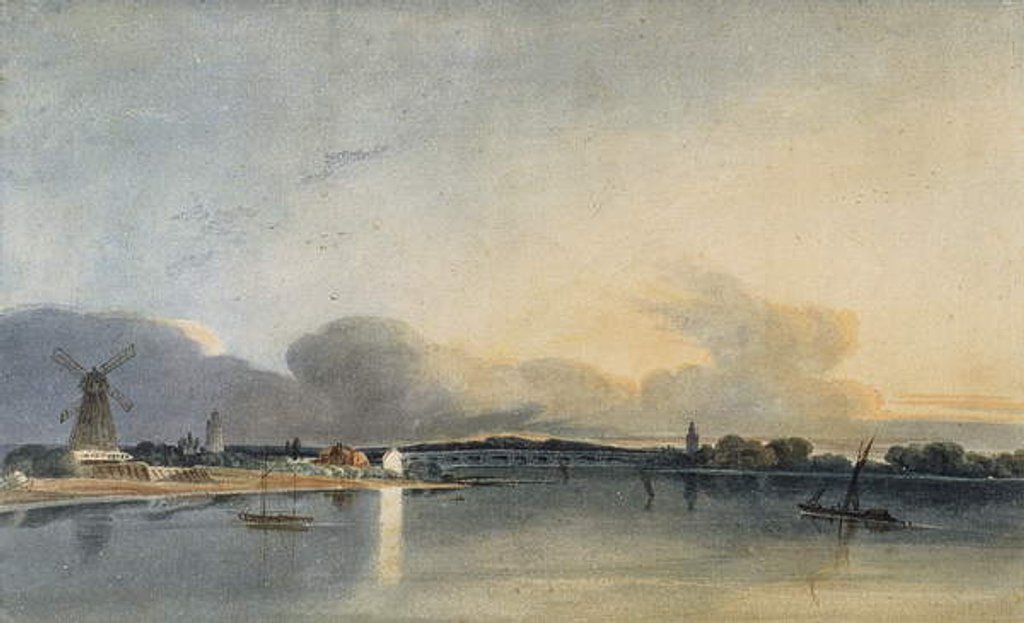 Detail of The White House, Chelsea by Thomas Girtin