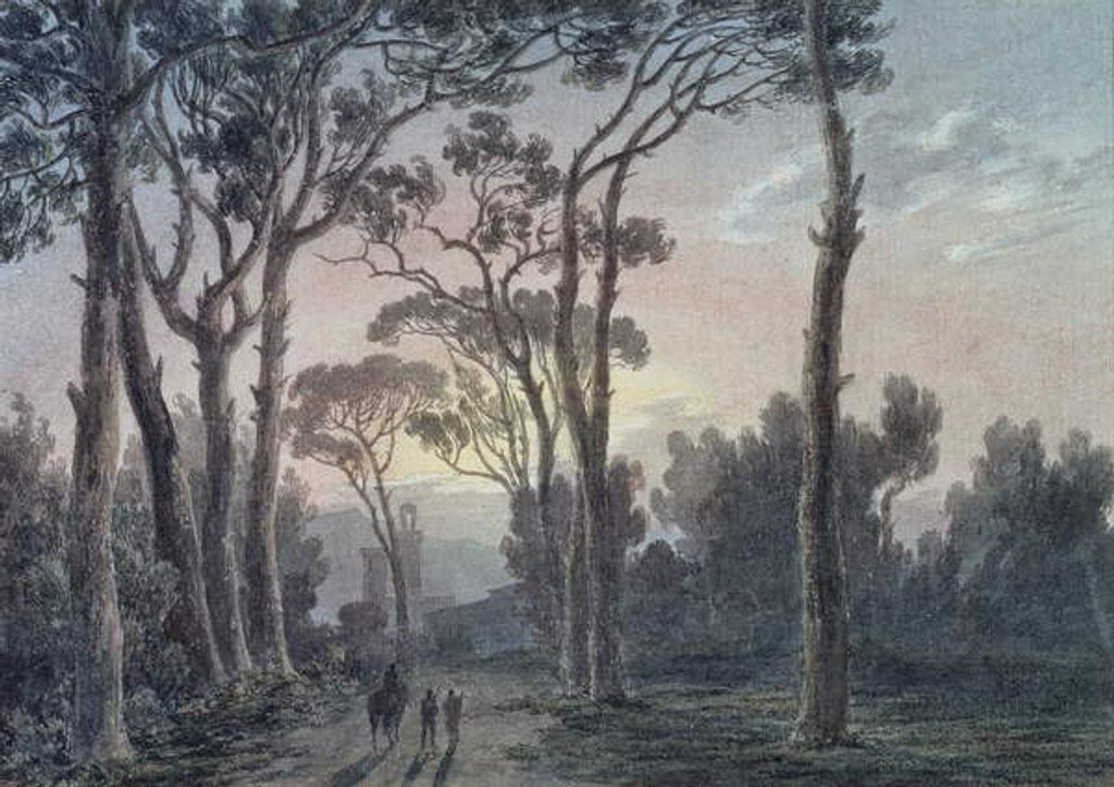 Detail of Florence from a Wood near the Cascine by John Robert Cozens
