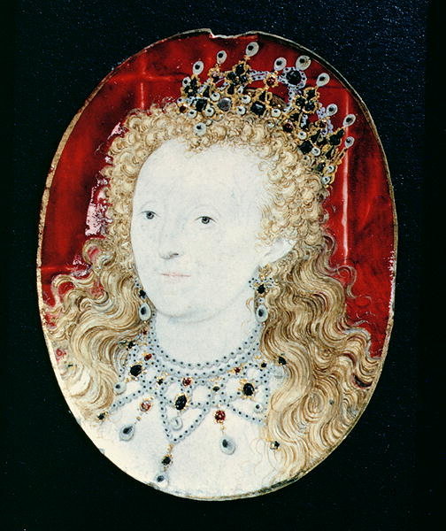 Detail of Miniature of Queen Elizabeth I by Nicholas Hilliard