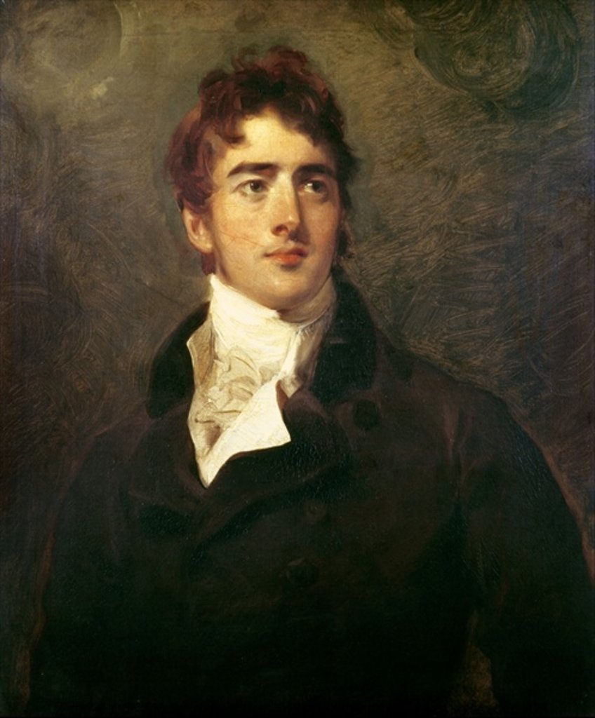 Detail of William Lamb, 2nd Viscount Melbourne by Thomas Lawrence