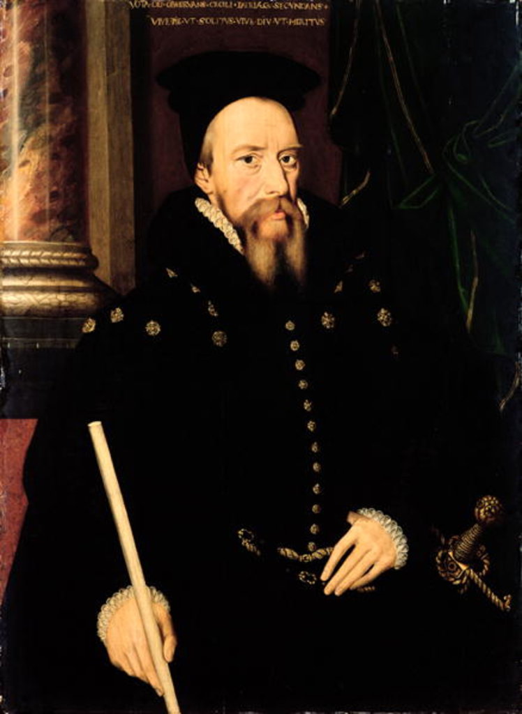 Detail of Portrait of William Cecil, Lord High Treasurer by Arnold von Brounckhorst