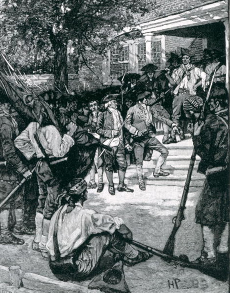 Detail of Shays's Mob in Possession of a Courthouse by Howard Pyle (after)