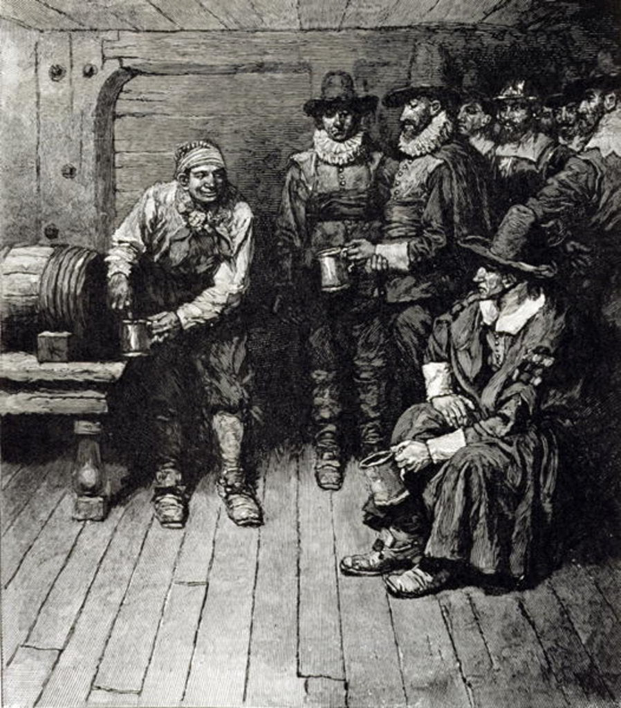Detail of The Master Caused us to have some Beere, from Harper's Magazine, 1883 by Howard Pyle