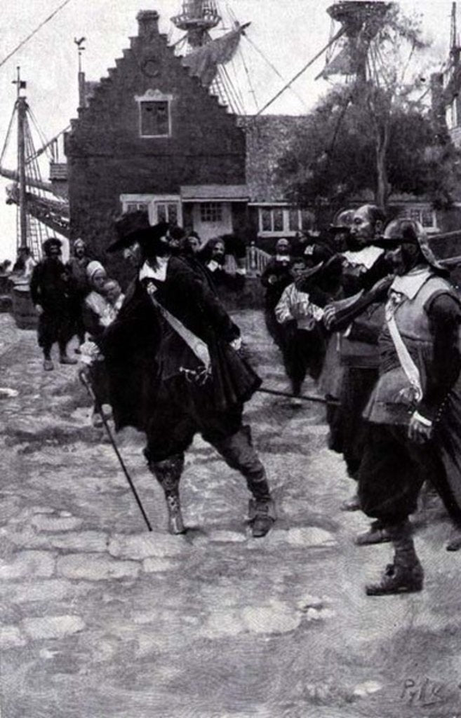 Detail of The Arrival of Stuyvesant in New Amsterdam by Howard Pyle